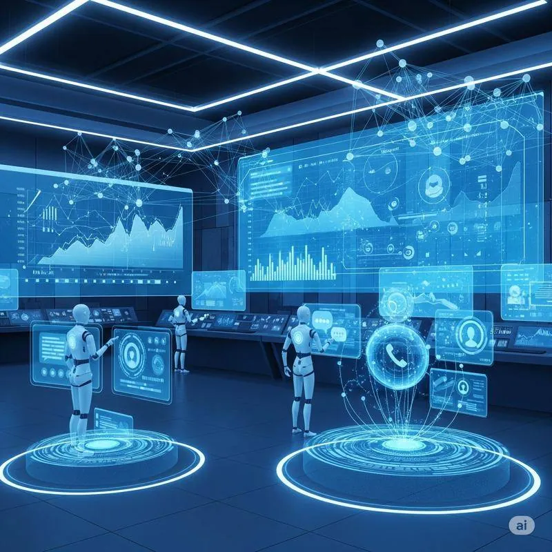 AI Assistant team working on innovative technology solutions